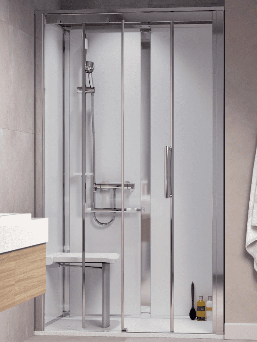 Walk-in shower installation 1