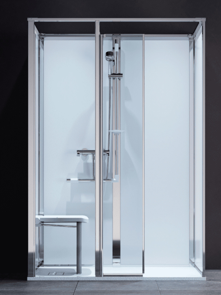 Walk-in shower installation 2