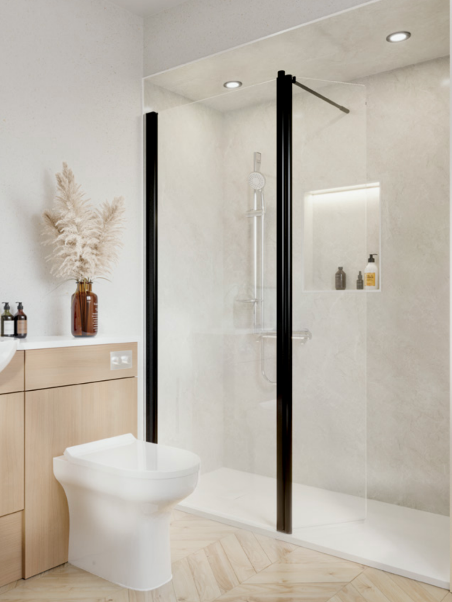 Walk-in shower installation 2