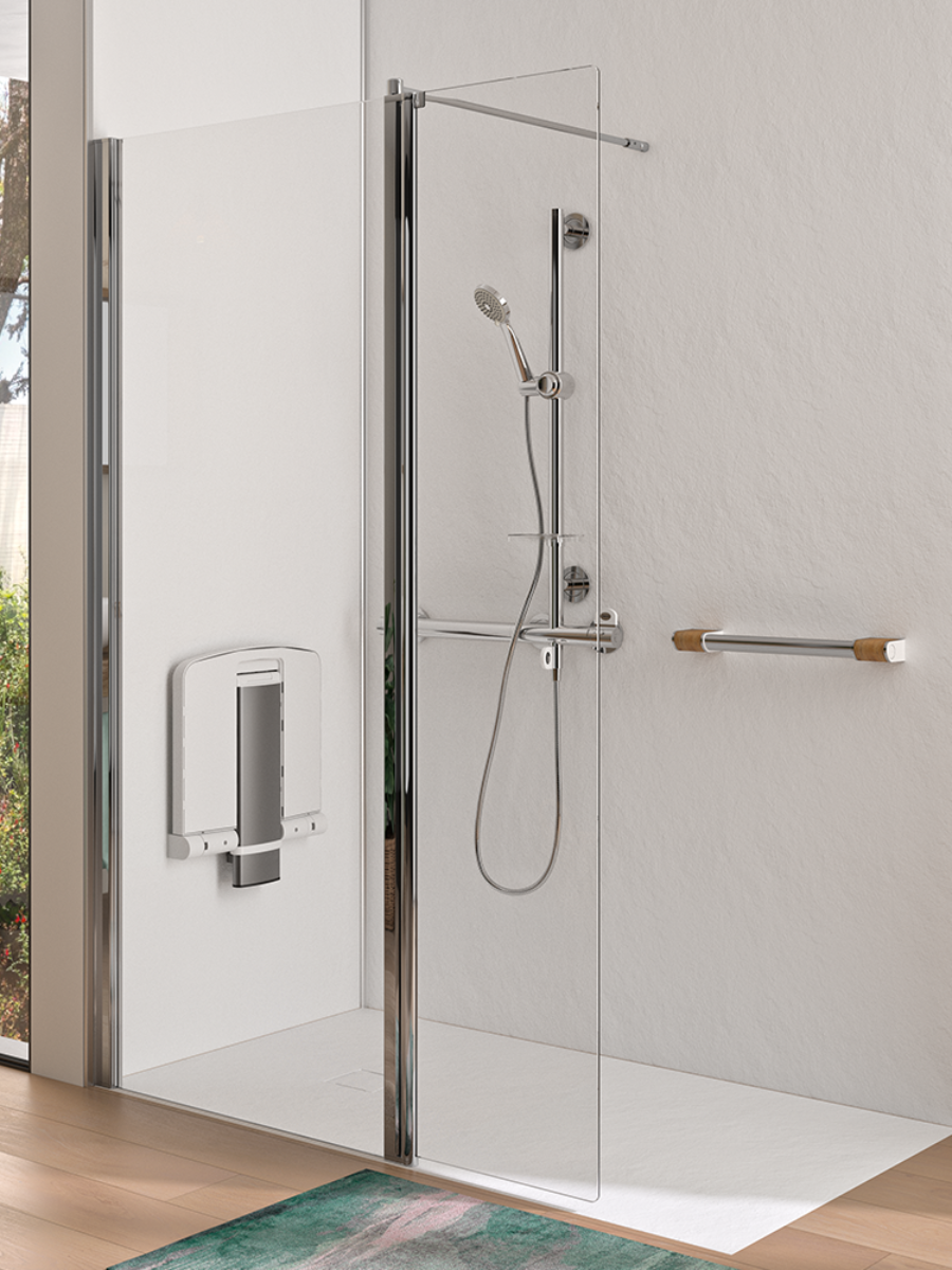 Walk-in shower installation 6