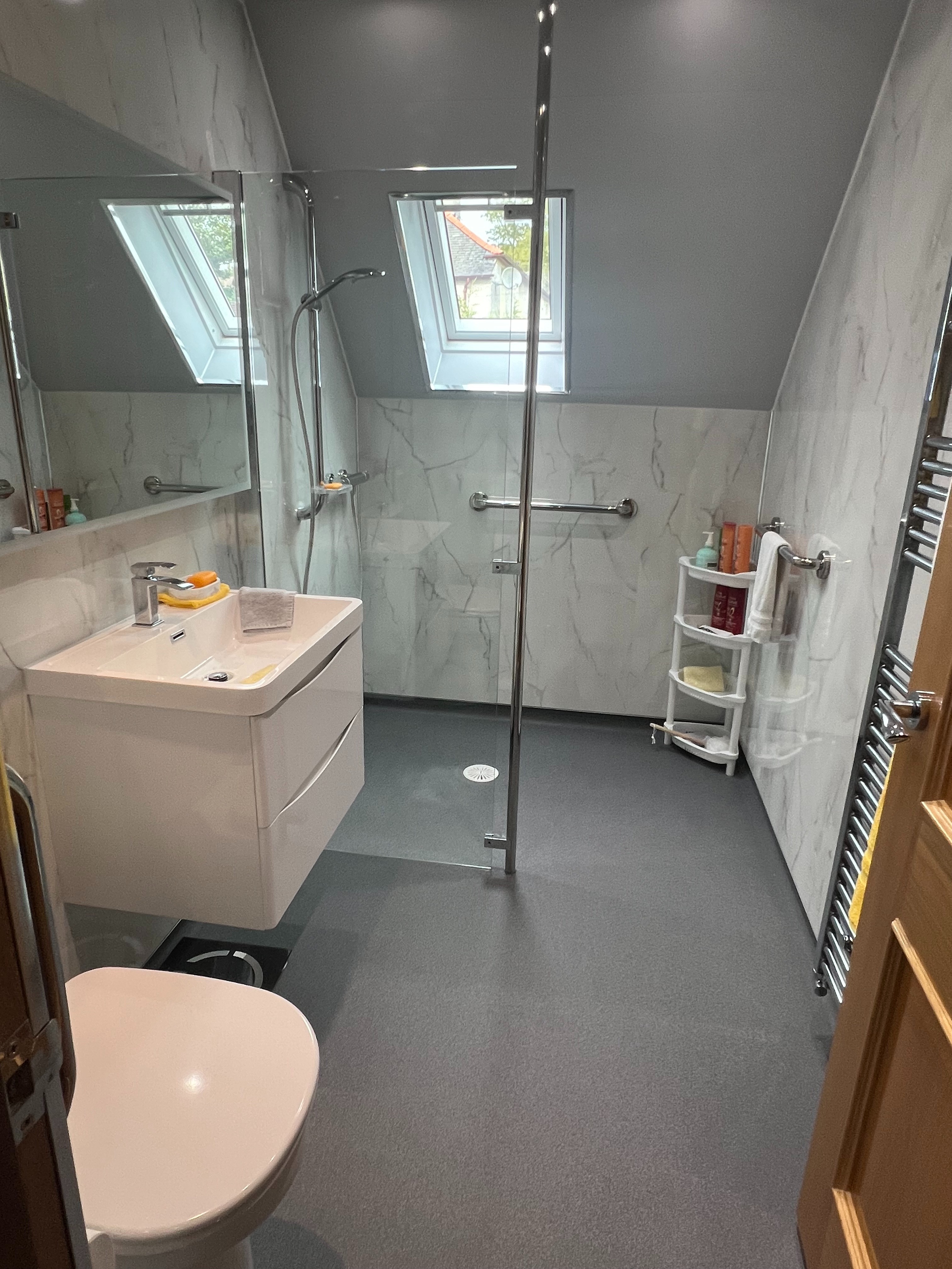Wet room installation 7
